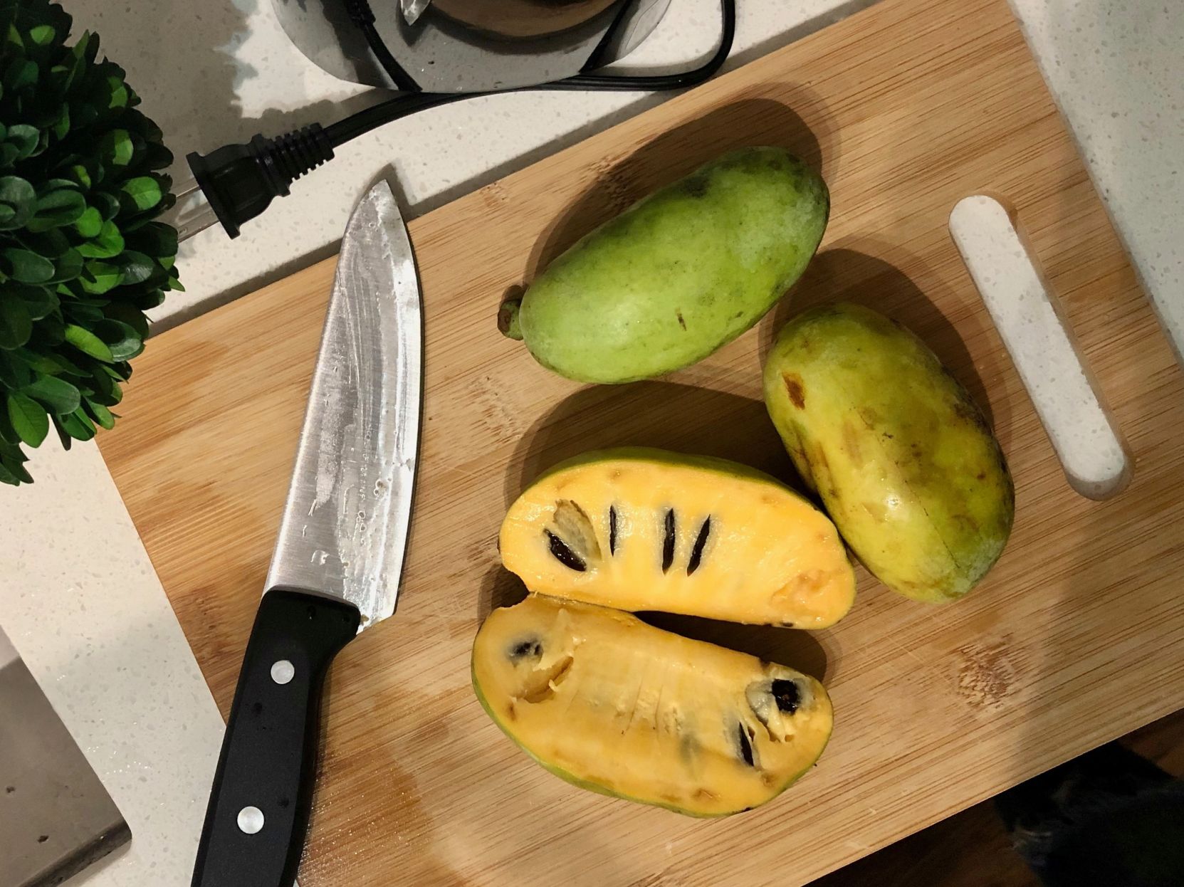 Cut-up pawpaw